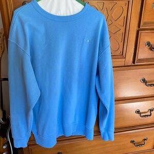 Champion Men's Swiss Blue Crewneck Sweater